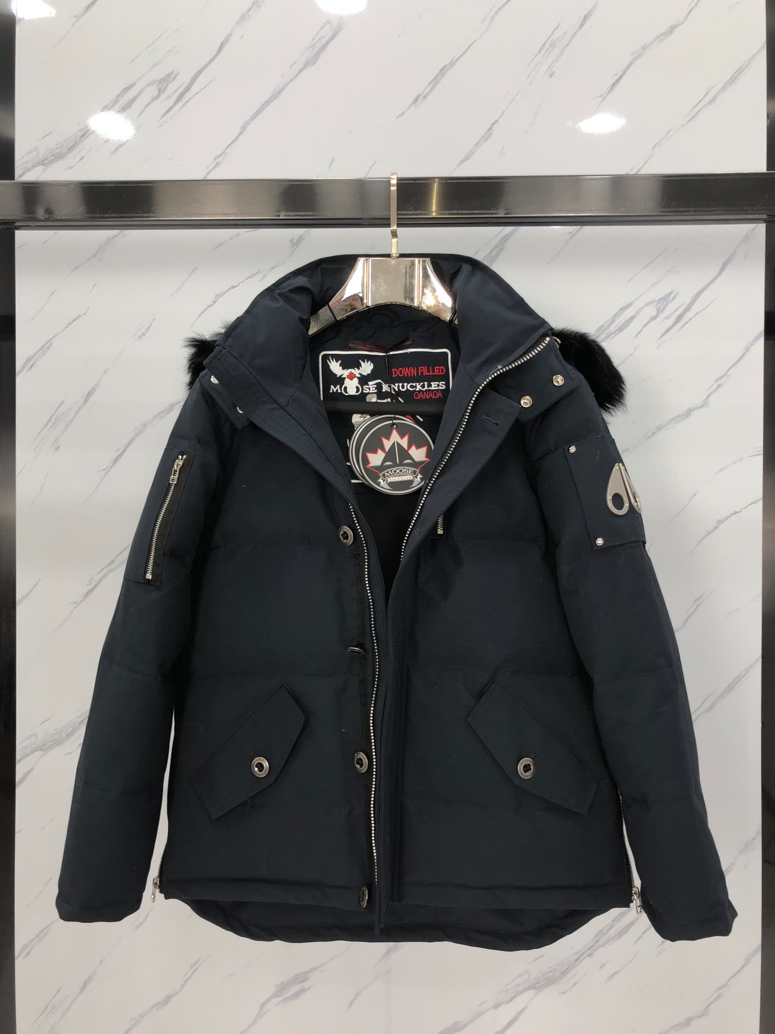 Moose Knuckles Hooded Puffer Jacket Moose Knuckles Hooded Puffer Jacket